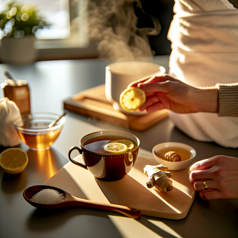 Bitkisel çay, buhar ve gargara; evde doğal tedavi