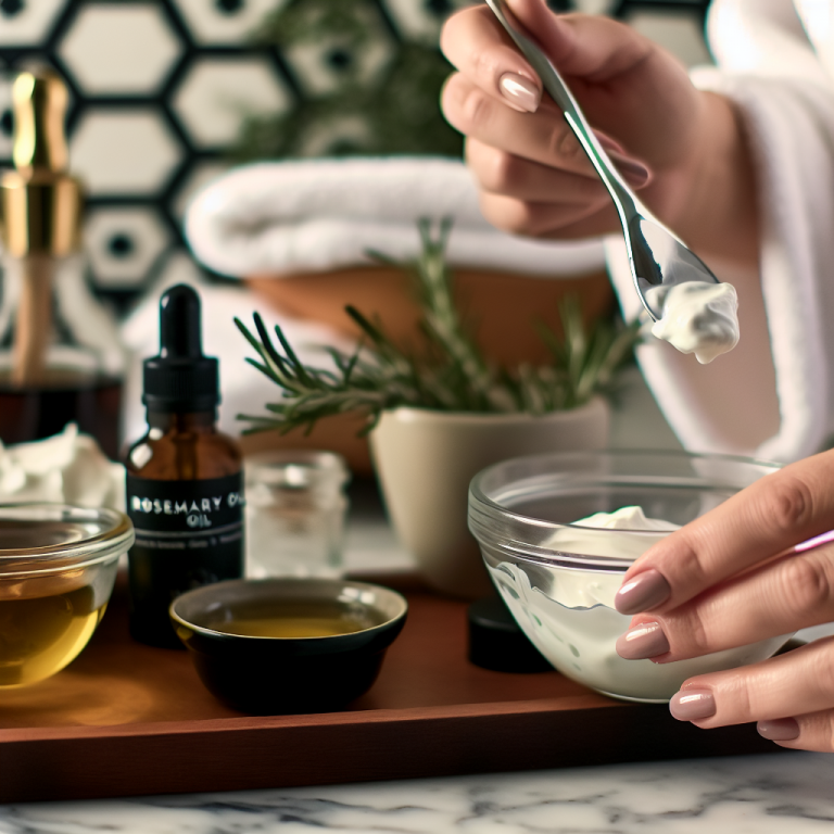 Biberiye ve hint yağı ile saç maskesi uygulaması