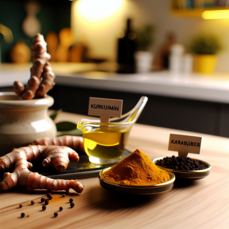 Kurkumin karabiber yağ zerdeçal kombinasyonu