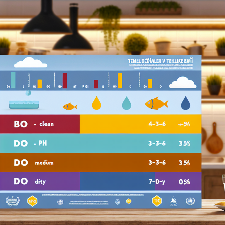 BOD COD DO sınır değerleri infografik, su kalitesi ölçümünde temel parametreler
