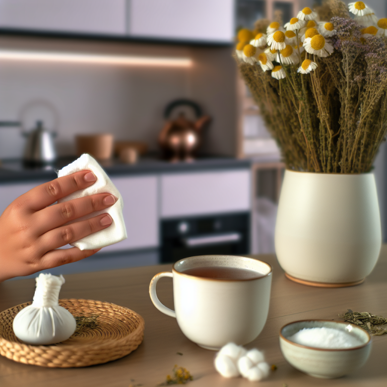 İltihaplı diş ağrısında buz kompres ve papatya çayı uygulaması