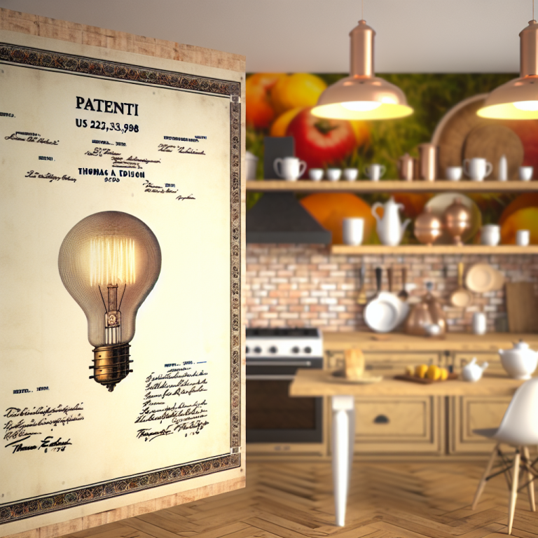 Edison ampul patent taraması ve karbon flaman örneği