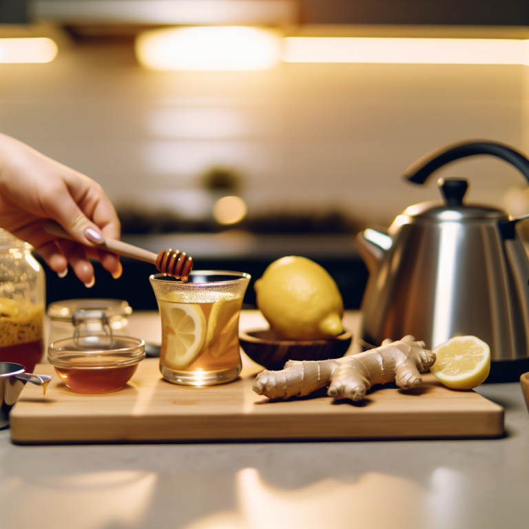 Zencefil çayı pratik demleme tarifi; fincanda dilimlenmiş zencefil