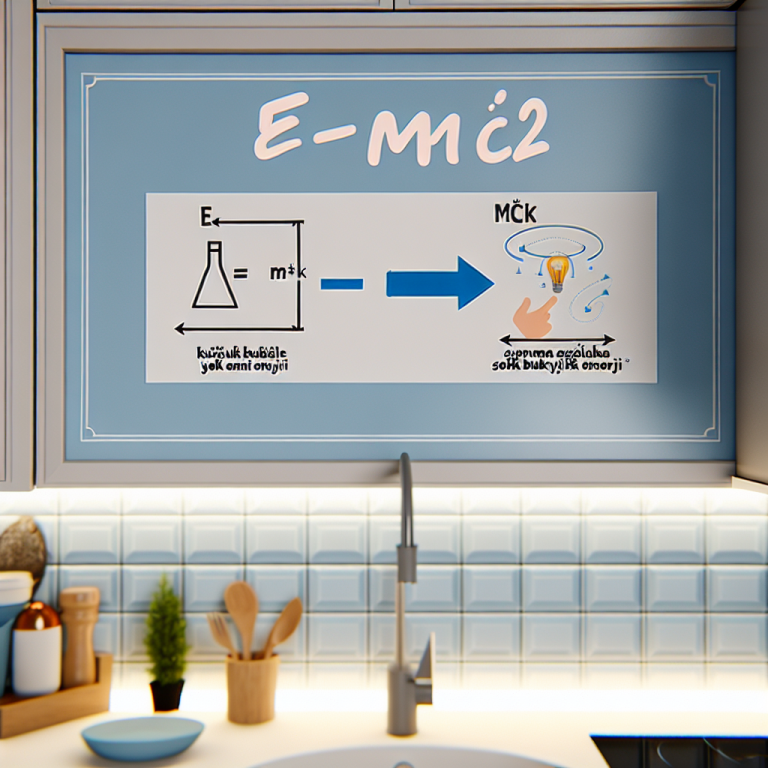 E eşittir m c kare şeması
