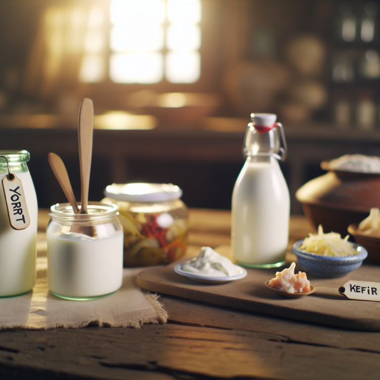 probiyotik yiyecekler yoğurt kefir fermente sebzeler